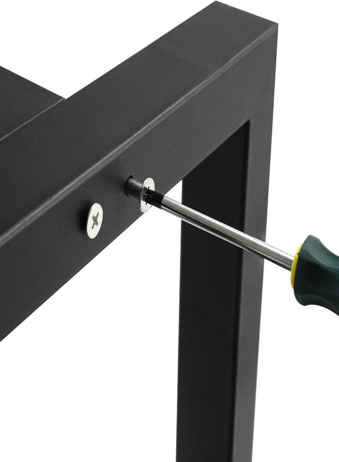 Ventuos_16 inch Heavy Duty Metal Legs for Table Furniture Desk Legs, Bench Coffee Table_Set_of_02_Black (T_Shape_Leg) - Image 5